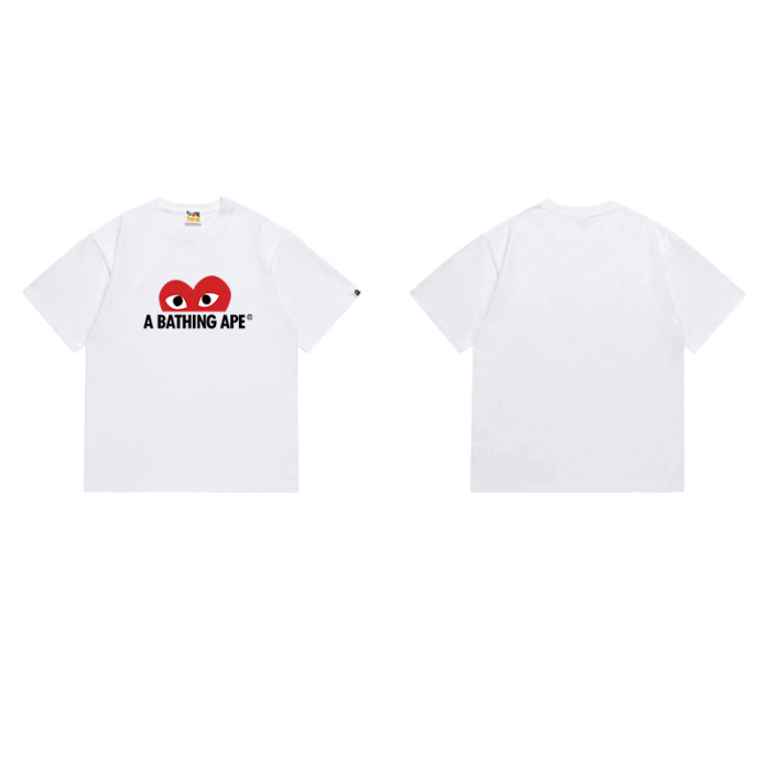 Ape Head Heart  A BATHING APE  Print T-shirt 2 colors 29053667