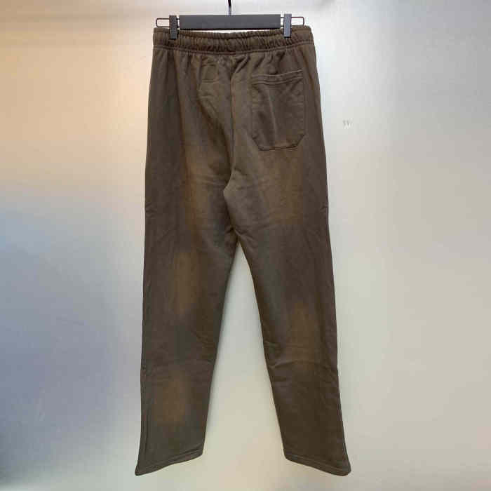 1:1 quality version Washed Version Gray Logo Sweatpants