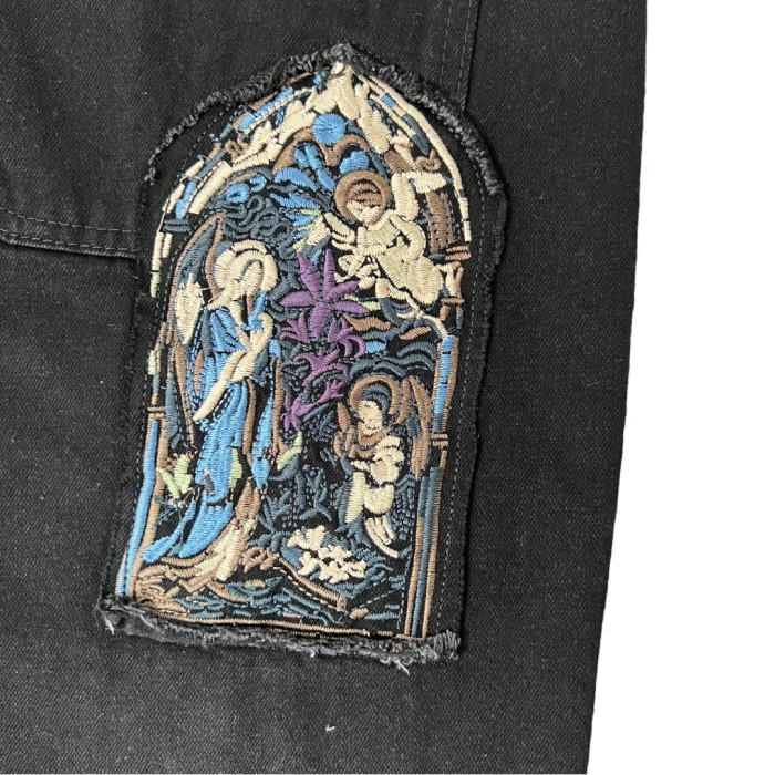 Church Appliqué Embroidered Denim Jeans 28529905