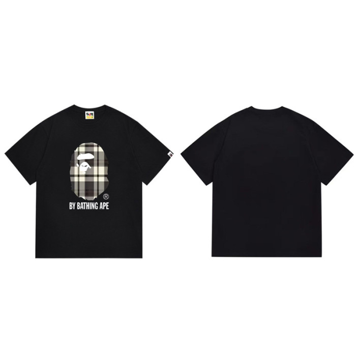 28270607 Checkered Graffiti Dazzle Ape Head Print Tee 28 colors
