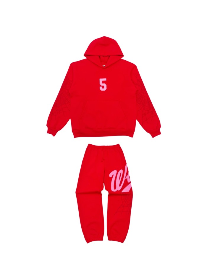 1:1 quality version 27929512 Large Letter Print Hoodie & Pants Set 2 colors