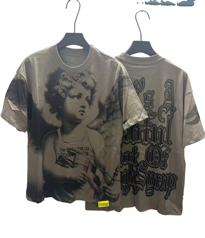 Pink Angel Print Tee 4 colors 28599022