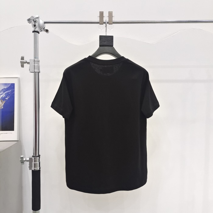 1:1 quality version Classic Logo Foam Letter Print tee