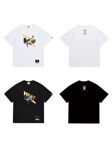 Ape man monkey playing ice hockey print T-shirt 2 colors 29062823