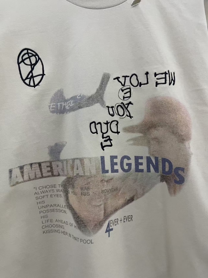 American Legend Embroidered Print Tee 28756449