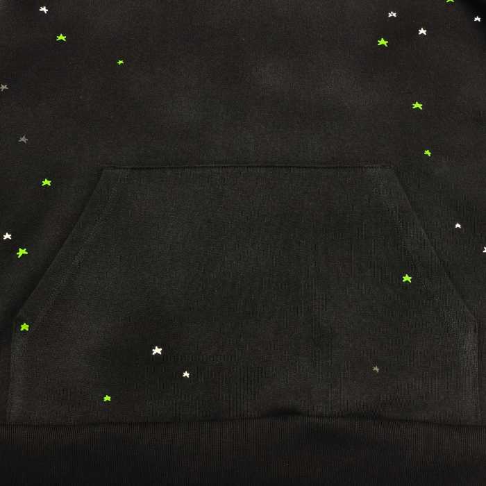 1:1 quality version Green Spider Web Printed Hoodie & Pants Set 28692914