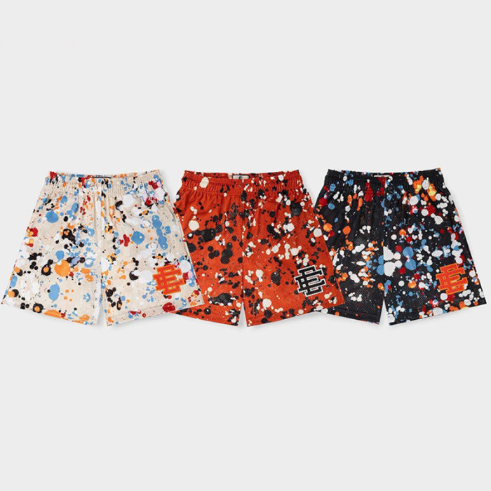 n casual splash ink shorts Three colors