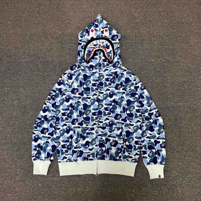 1:1 quality version Classic Shark Head Embroidered Hoodie 3 colors