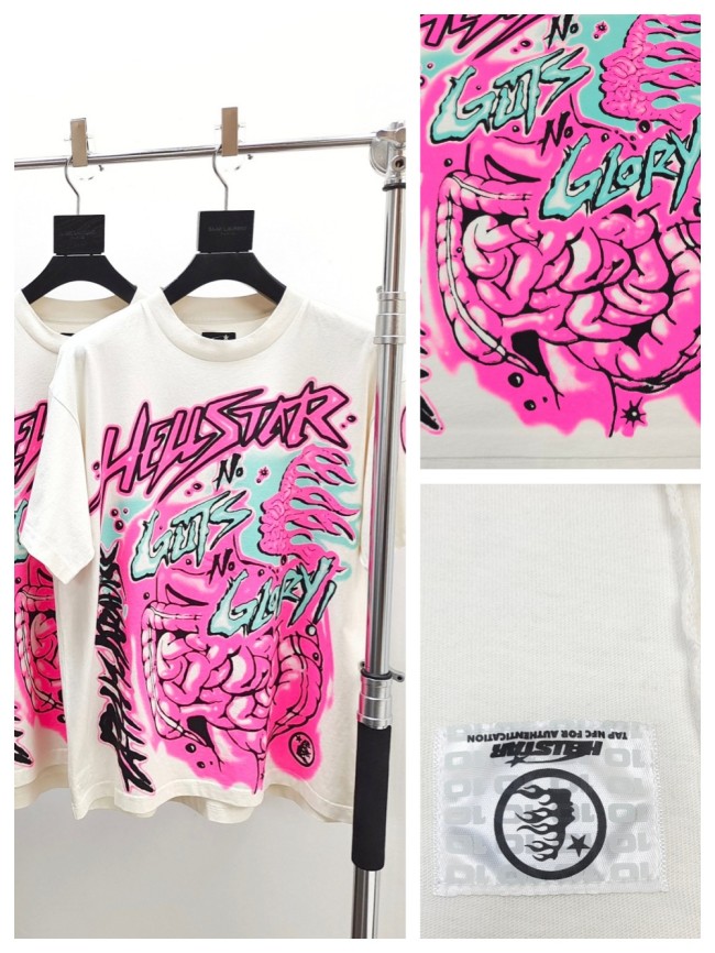 [Big & Tall for weights up to 260 lbs]1:1 quality version Graffiti Font Abstract Print Tee with NFC tag