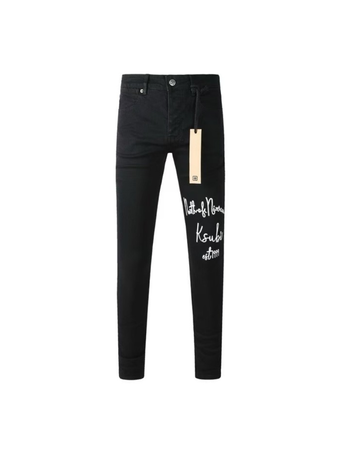 1:1 quality version Handwritten Slogan 1999 Jeans 28920254