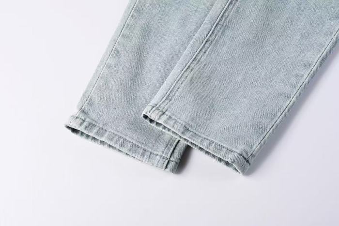 1:1 quality version Heavy Abraded Tight Ripped Jeans 29080463