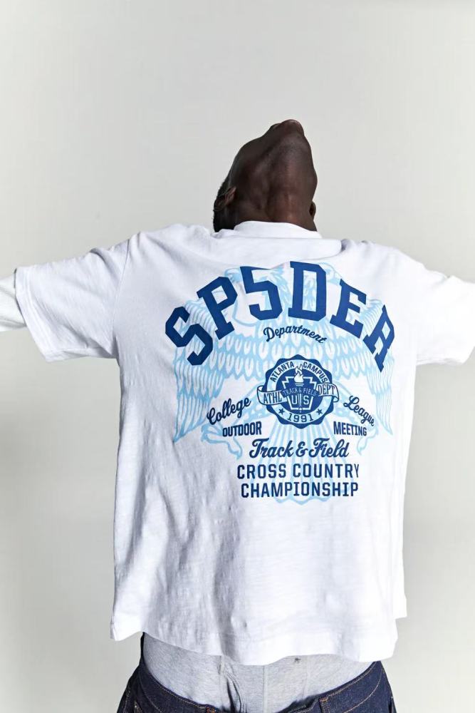 [Big & Tall for weights up to 220 lbs]1:1 quality version 28312366 College League Badge Print Tee