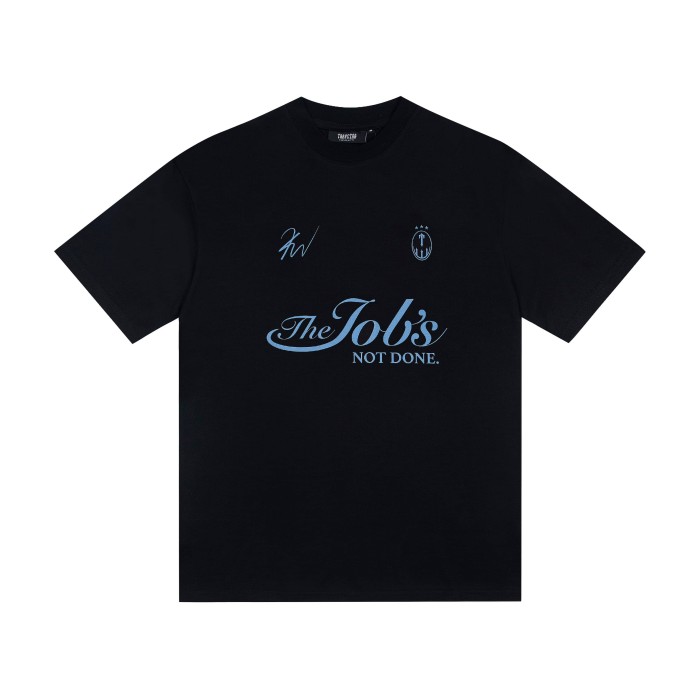 Minimalist Tee with Handwritten Script Text &  12  Number Print T-Shirt 2 colors 29077287
