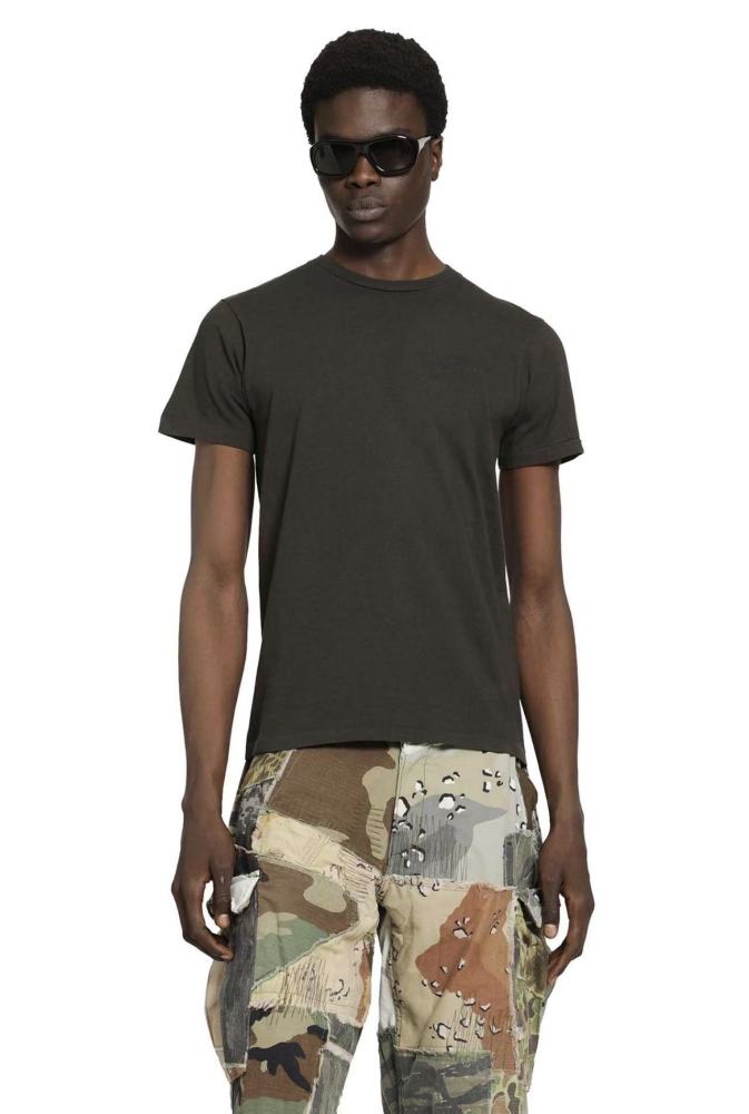 [Big & Tall for weights up to 220 lbs]1:1 quality version Black Letter Dark Brown Basic Print Tee 29033205