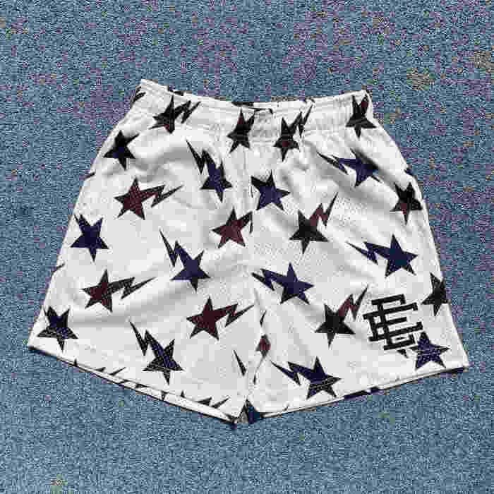 1:1 quality version  All-over Lightning Star Logo Print Shorts 6 colors
