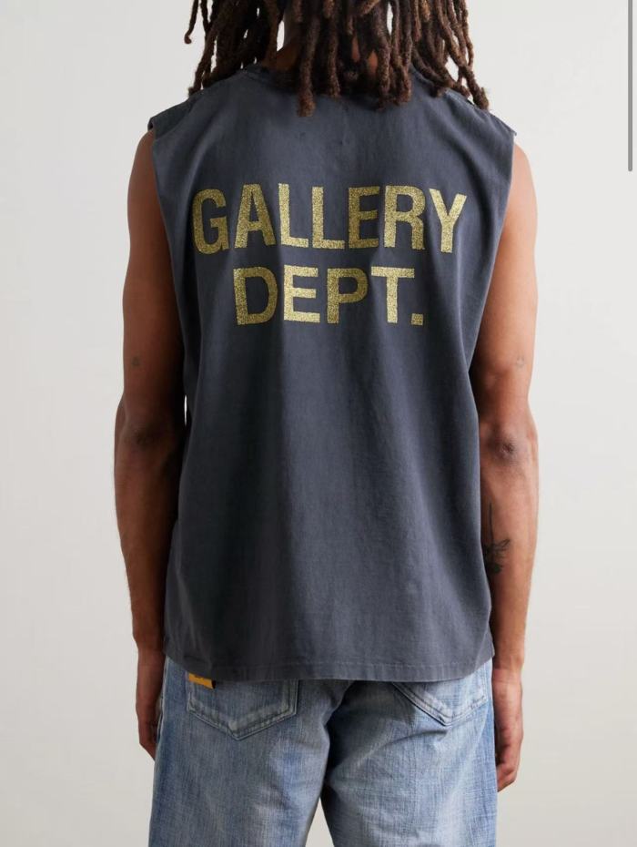 [Big & Tall for weights up to 260 lbs]1:1 quality version 28195352 Miami Letter Print Washed Version Vest