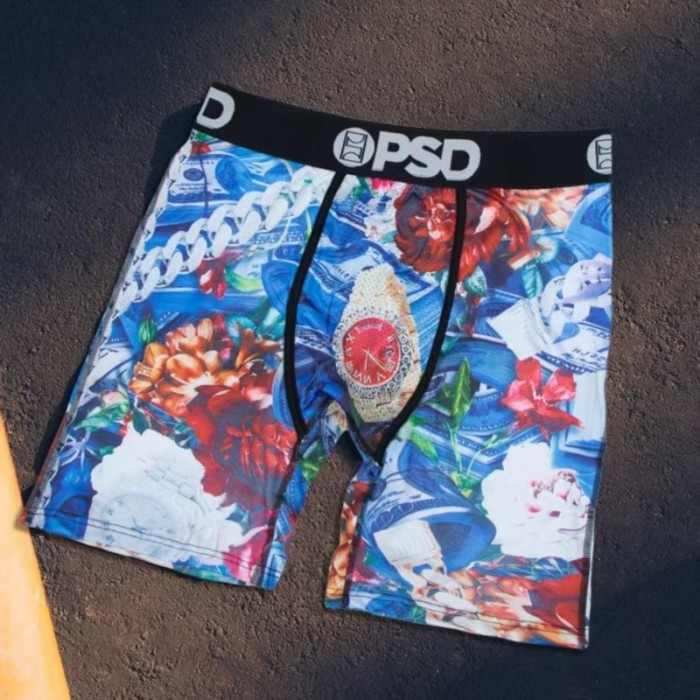Men's Multi-Pattern Cartoon Graphic Long Boxer Shorts Underwear 16 colors 29108016