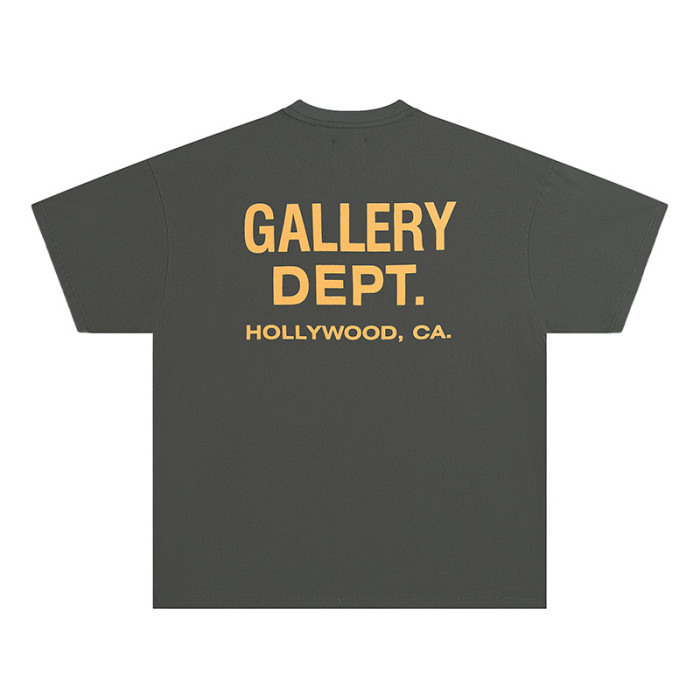 Lemon Yellow Back Letter Print tee 4 colors