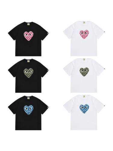 Sweet Cool Camo Heart Ape Head Print T-Shirt 6 colors 29052391