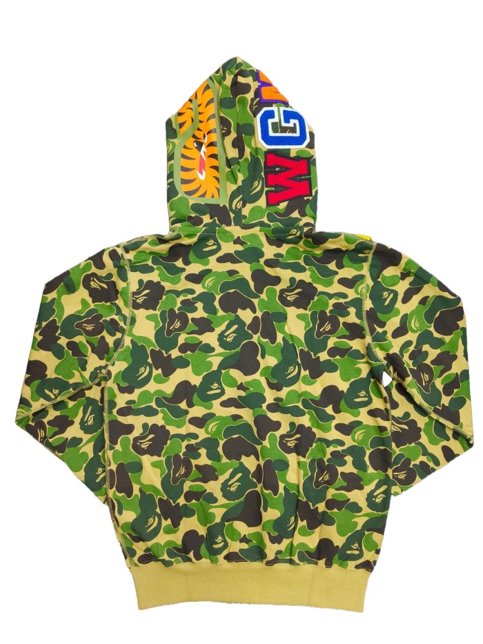 1:1 quality version 28339423 Double-hooded large flower camouflage shark hoodie 5 colors