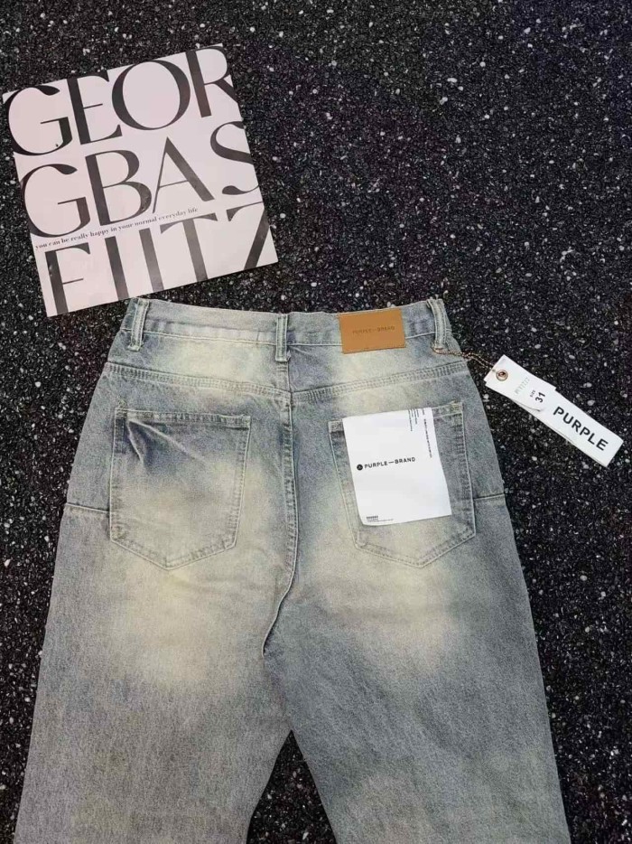 1:1 quality version Classic Stitched Ripped Washed Flared Jeans 29080665