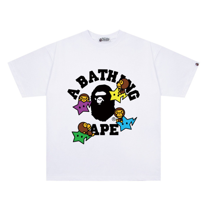 28196996 Scenic Round Medallion Colorful Ape Head Print tee collection 37 colors