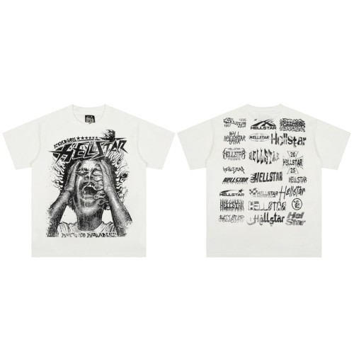 Screaming Figure & Dark Declaration Print Washed Tee 29092380
