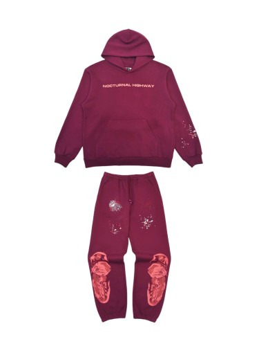 1:1 quality version SP Highway Monogrammed Hoodie & Pants Set