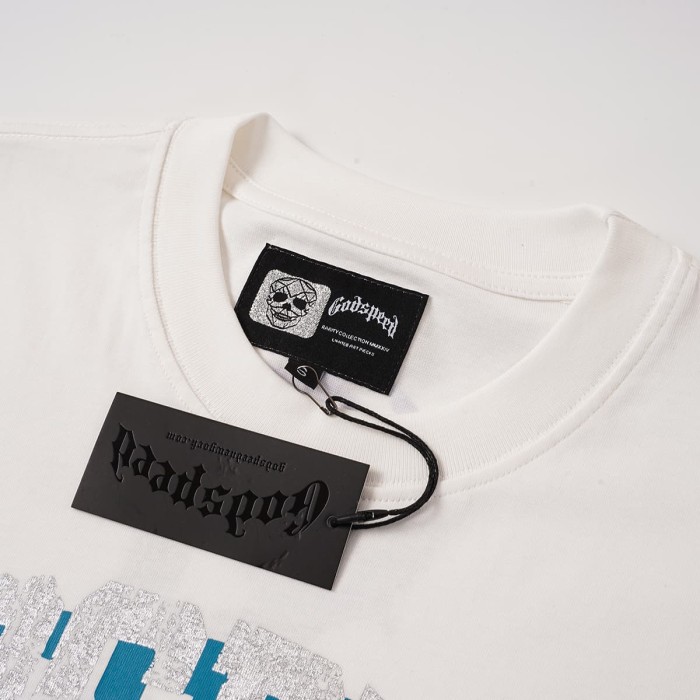 Flame Skull No.13 Back Print Washed Tee 29098137
