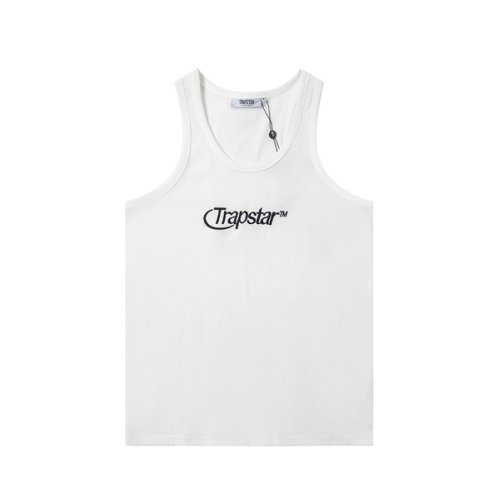 High Street Ribbed Fabric Arrow Logo Embroidered Tank Top Vest 3 colors 29082075