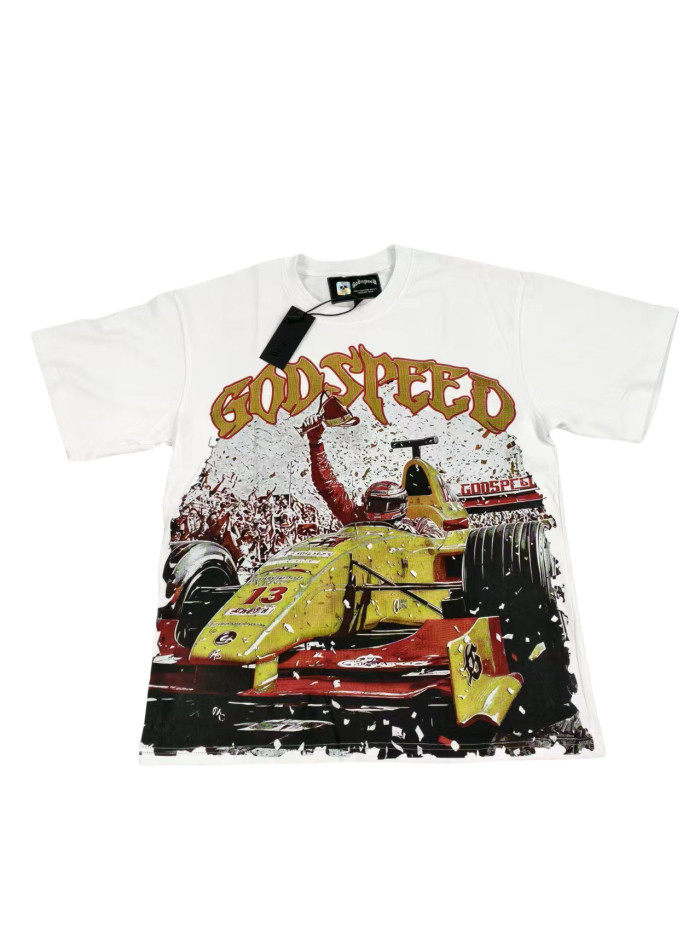 28205389 Race Car Winning Scene Printed Tee 2 colors
