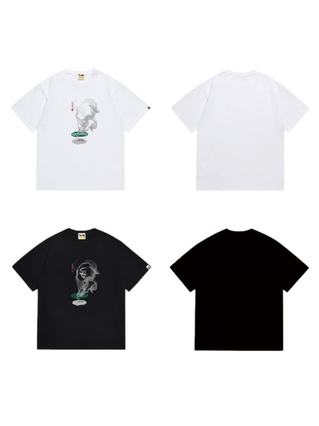 Ape Head Ink Smoke Art Print Japanese Style T-shirt 2 colors 29060599