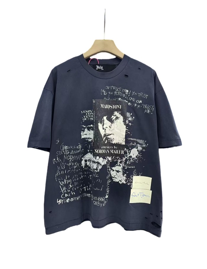 Chest Portrait Print Washed Version Tee 28756304