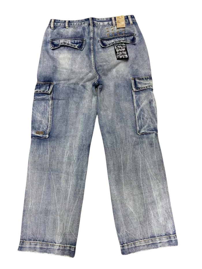[Buy More Save More]1:1 quality version 28120669 Large Pocket Cargo Jeans