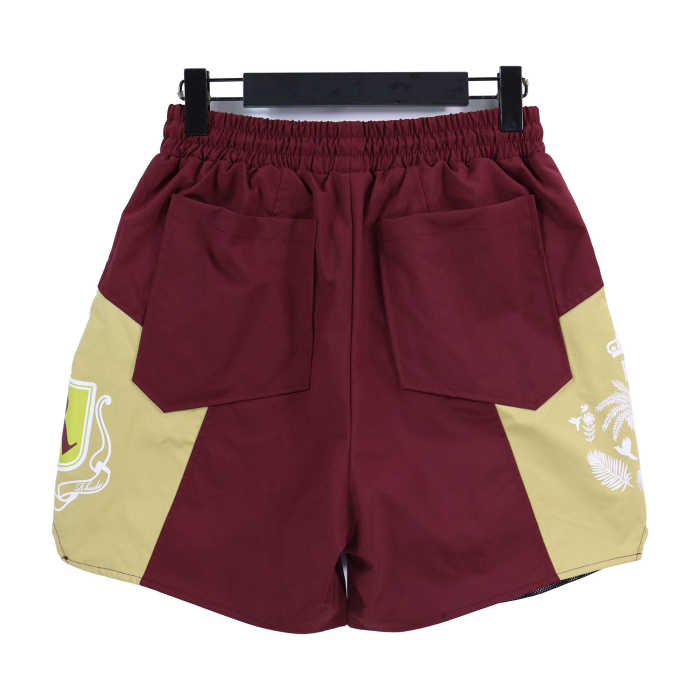 R Label Coconut Print Colorblock Shorts 4 colors