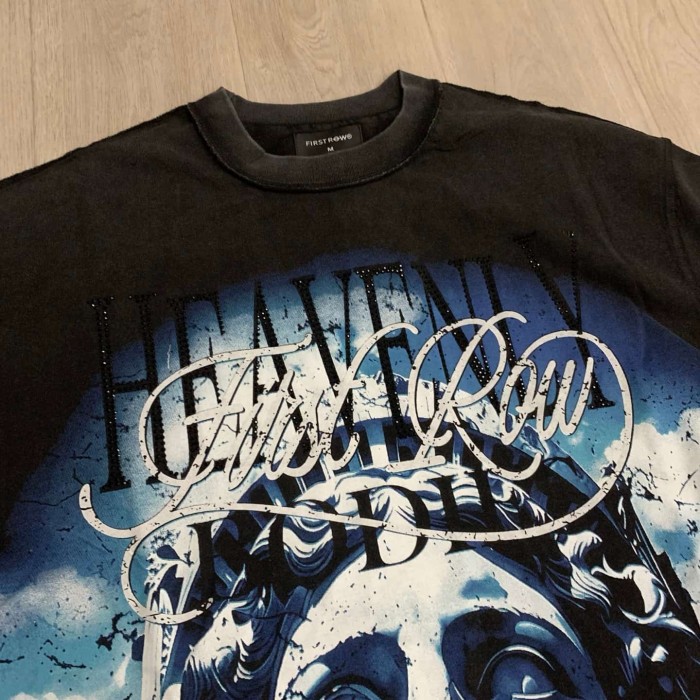 Deep Sea Relic Rhinestone Print Washed Tee 29054091