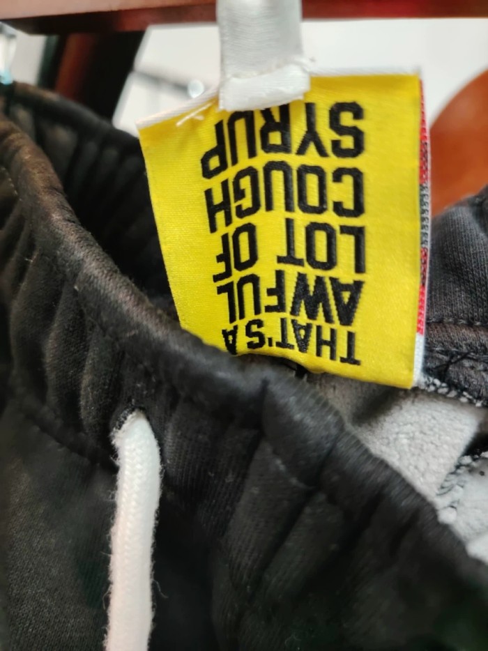 1:1 quality version Portrait Alphabet Printed Fleece-Lined Sweatpants 3 colors 28702219