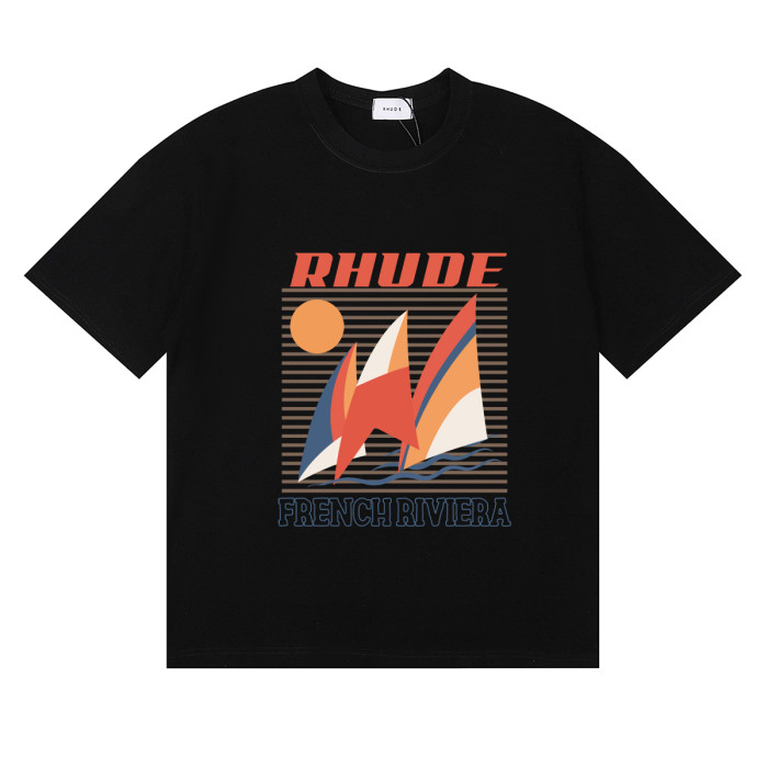 28196919 Orange sailboat Print Tee 3 colors