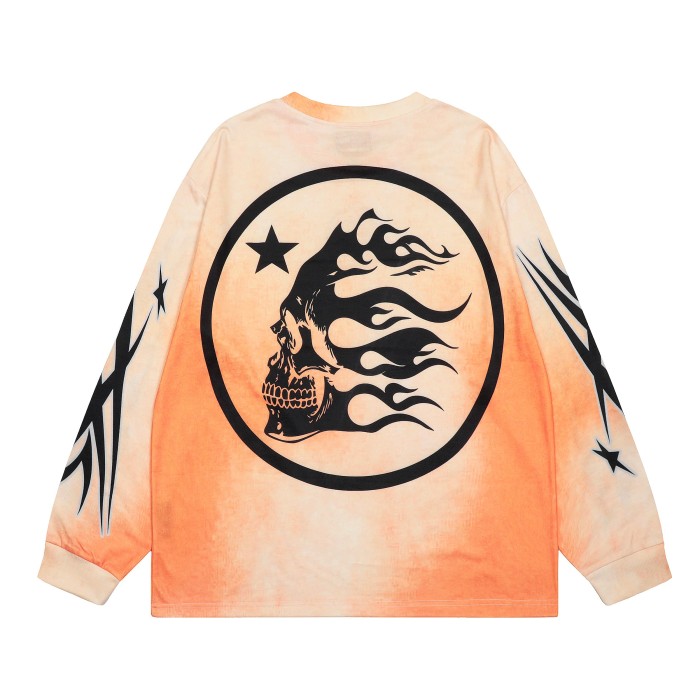 Classic logo Print Washed Version Long-Sleeve T-Shirt 28471087
