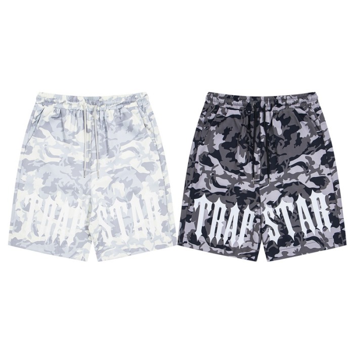 American Street Style Trapstar Camo Print Elastic Waist Shorts 2 colors 29080679