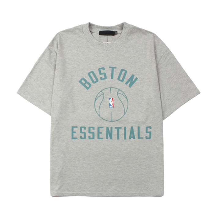 Boston Celtics curved letter basketball silhouette black loose short-sleeved T-shirt 2 colors 29053645