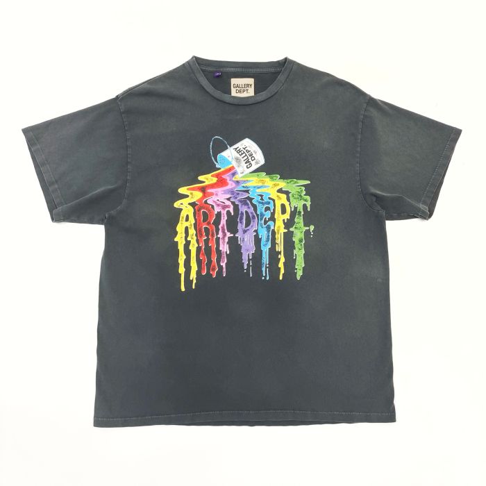 [Big & Tall for weights up to 260 lbs]1:1 quality version 28180459 Colored ink bucket printed washed Tee