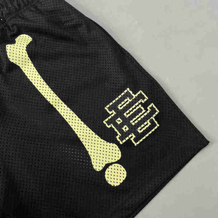 1:1 quality version Leg Bone Print Logo Shorts 3 colors