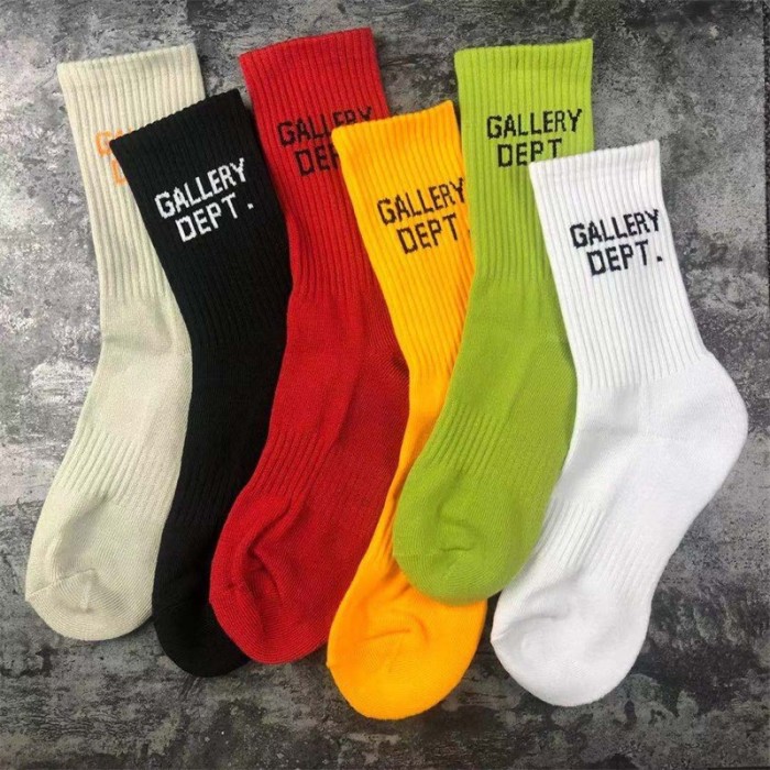Vintage monogrammed embroidered cotton athletic socks 15 colors