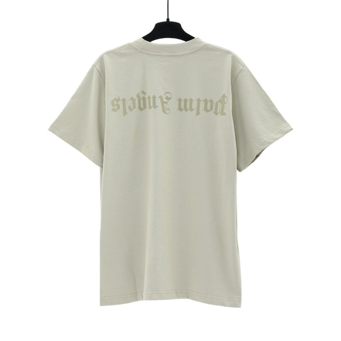 [buy more save more]Simple basic color print short sleeve