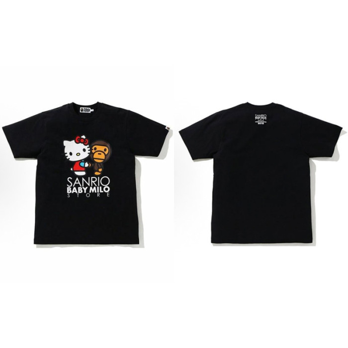 28199410 Hello Kitty & BABY MILO & Tom and Jerry Cartoon Collaboration printed tee 60 colors