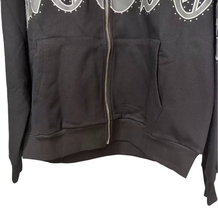 Signature rhinestone Zipper Hoodie 2 colors 28599037