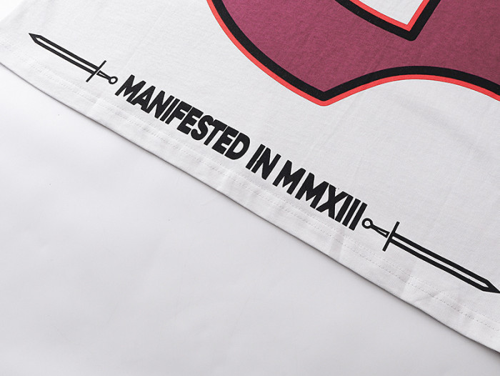 Rugby skull G-shaped logo white short-sleeved T-shirt 29045547