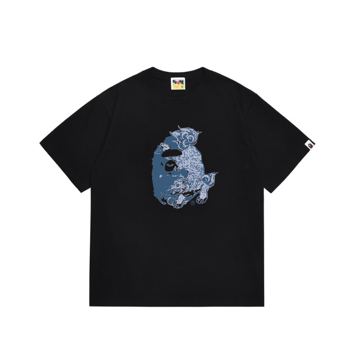 Ape Head Japanese Komainu Lion Dog Print T-Shirt 4 colors 29053887