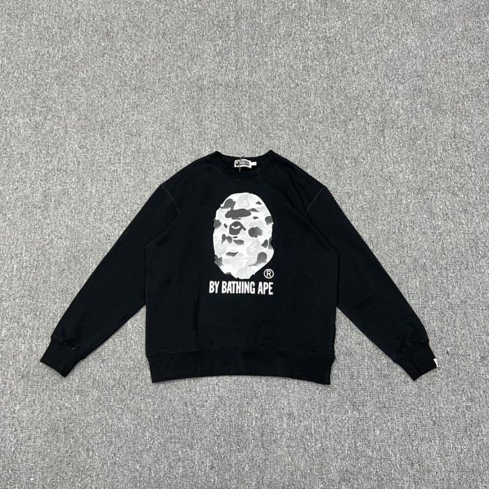 1:1 quality version 11th Anniversary Ink Camouflage Ape Head Print Sweatshirt 2 colors
